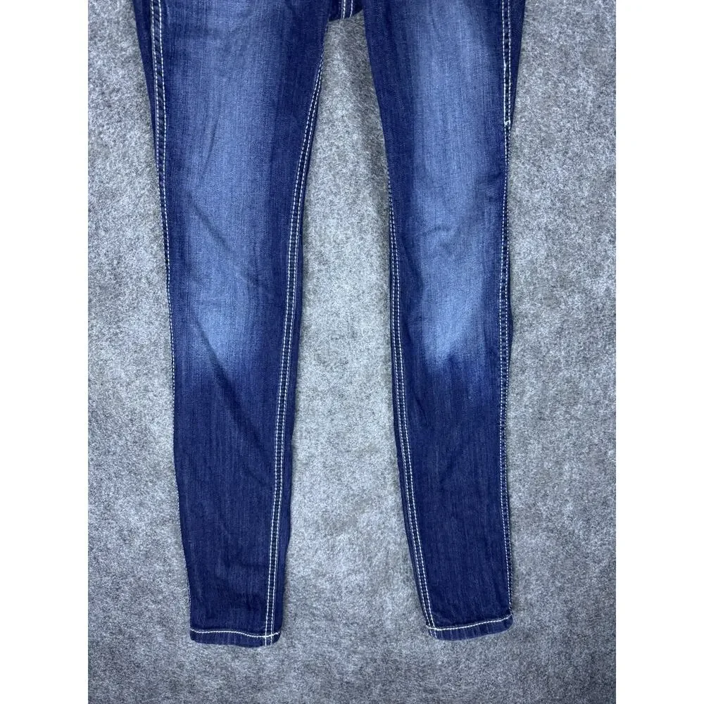 ARIAT Real Denim - Women's Jeans - Mid Rise Skinny Blue - Size 25R - Picture 2 of 14